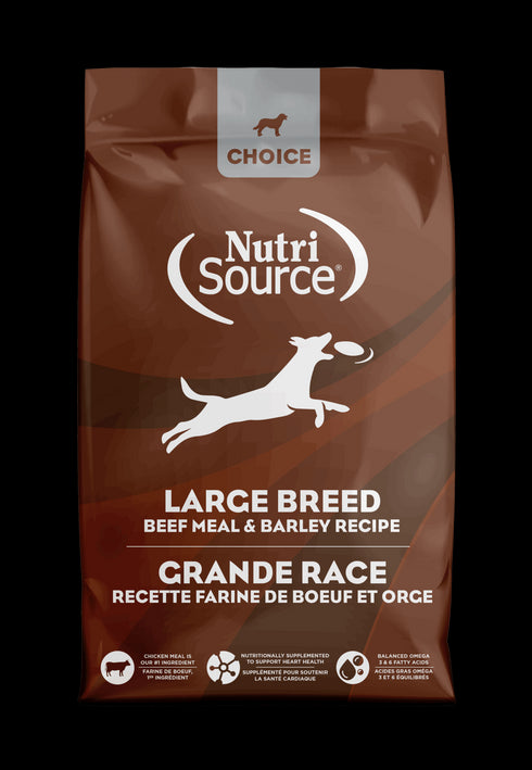 NutriSource Choice Large Breed Dry Dog Food - Beef Meal & Barley - 40lb Bag