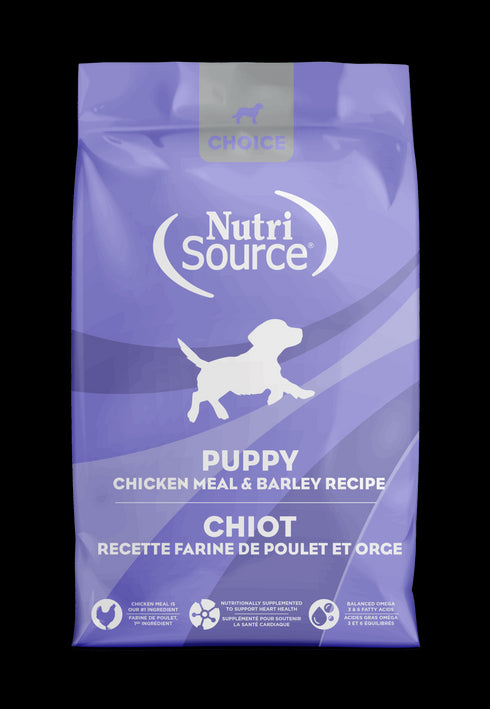 NutriSource Choice Puppy Dry Dog Food - Chicken & Barely - 5lb Bag