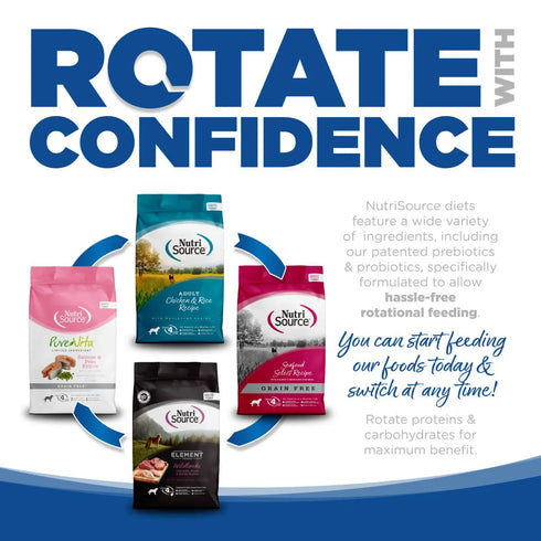 Nutrisource Choice Dry Dog Food - Whitefish Meal & Rice - 30lb Bag