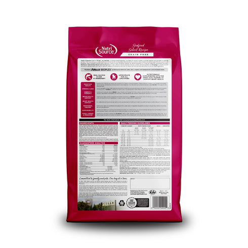 NutriSource Grain Free Dry Dog Food - Seafood Select - 26lb Bag