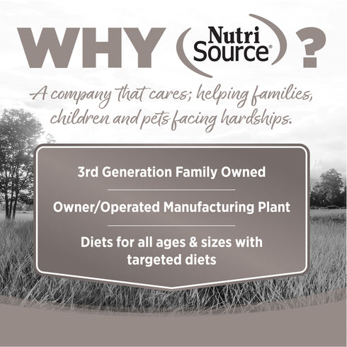 NutriSource Grain Free Senior Dry Dog Food - Turkey, Turkey Meal, & Menheden Fish - 12lb Bag