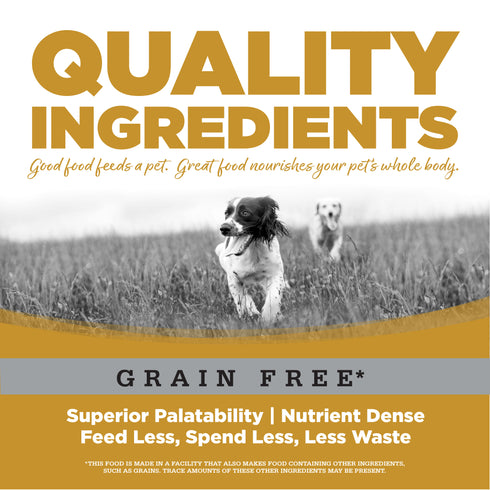 NutriSource Small Bites High Plains Grain Free Dry Dog Food 12lb Bag