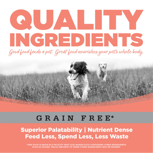 NutriSource Grain Free Small Bites Dry Dog Food - Seafood Select Salmon & Menhaden Fish - 4lb Bag