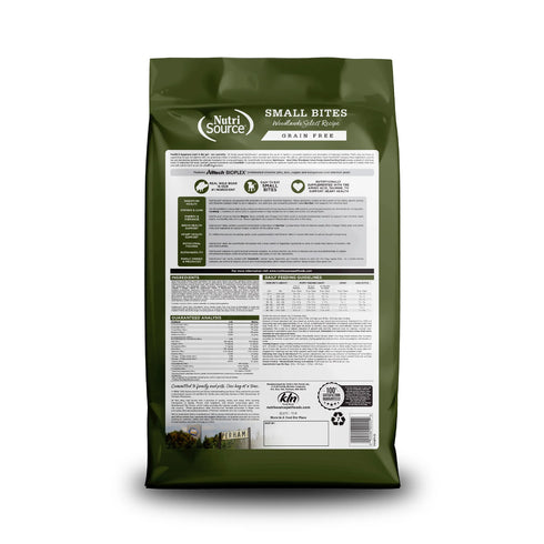 Nutrisource Small Bites Grain Free Dry Dog Food - Woodlands - 12lb Bag