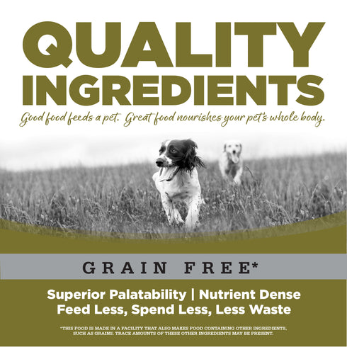 NutriSource Grain Free Small Bites Chicken & Peas Dry Dog Food 4lb Bag