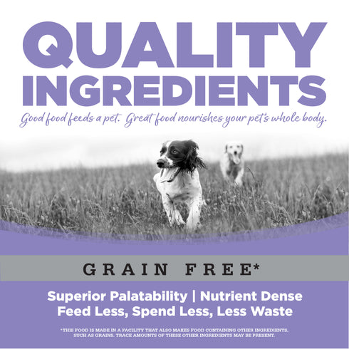 NutriSource Grain Free Small & Medium Breed Puppy Dry Dog Food 4lb Bag