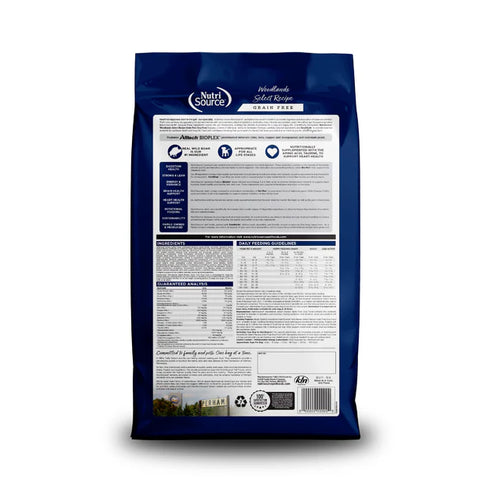 NutriSource Grain Free Dry Dog Food - Woodland Select - 4lb Bag