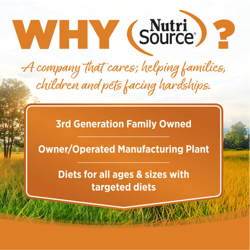 NutriSource Wholesome Grains Dry Dog Food - Lamb Meal & Rice - 26lb Bag