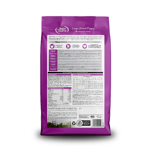 NutriSource Large Breed Puppy Dry Dog Food - Chicken & Rice - 26lb Bag