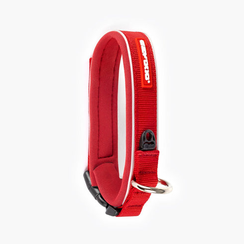 EZYDOG Neo Classic Dog Collar - Small 13.5-15" x 1 1/3" x 3/4" - Red