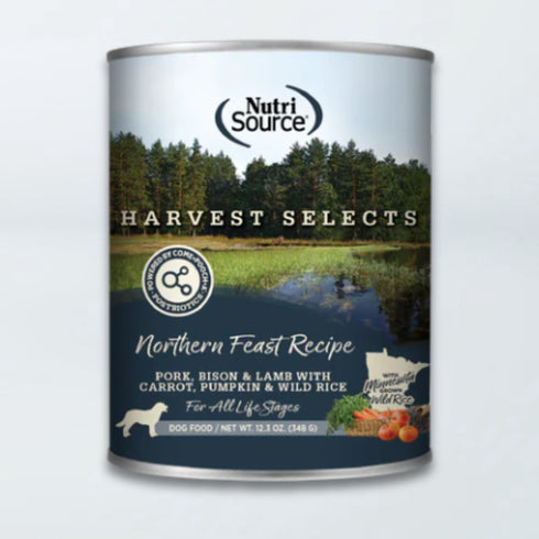 Nutrisource Harvest Selects Wet Dog Food - Northern Feast - 12.3oz Can