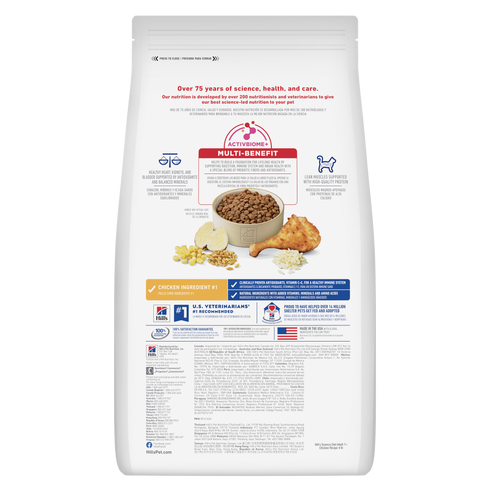 Hill's Science Diet Adult 7+ Dry Cat Food - Chicken - 4lb Bag