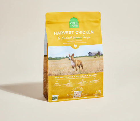 Open Farm Ancient Grains Dry Dog Food - Harvest Chicken - 11lb Bag