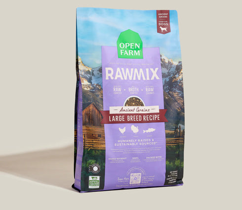 Open Farm RawMix Ancient Grains Large Breed Dry Dog Food - Chicken, Turkey, & Salmon - 20lb Bag