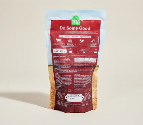 Open Farm Freeze Dried Raw Patties Dog Food - Beef - 10.5oz Pouch