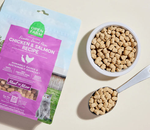 Open Farm Freeze Dried Cat Food - Chicken & Salmon- 3.5oz