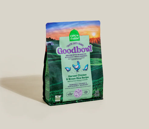 Open Farm GoodBowl Dry Cat Food - Chicken & Brown Rice - 3lb Bag
