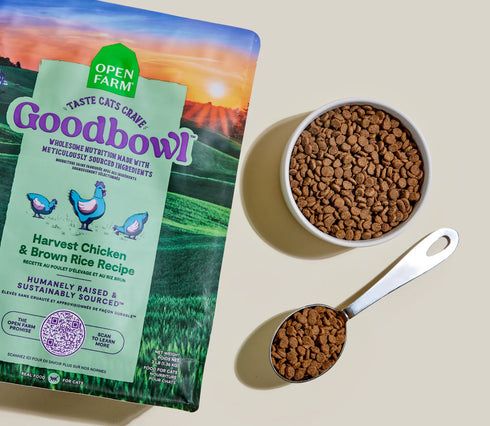 Open Farm GoodBowl Dry Cat Food - Chicken & Brown Rice - 3lb Bag