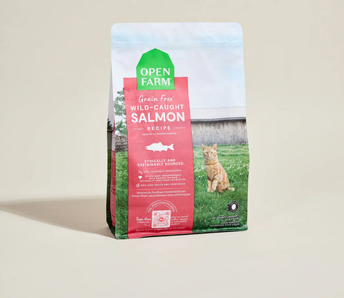 Open Farm Grain-Free Dry Cat Food - Wild Caught Salmon - 4lb Bag