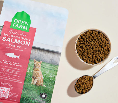 Open Farm Grain-Free Dry Cat Food - Wild Caught Salmon - 4lb Bag