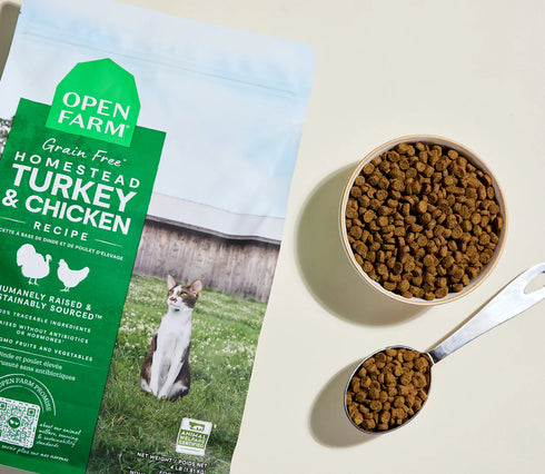 Open Farm Grain-Free Dry Cat Food - Homestead Turkey & Chicken - 4lb Bag