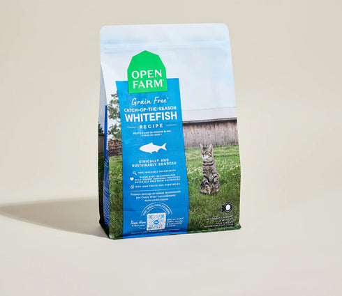 Open Farm Grain-Free Dry Cat Food - Catch-of-the-Season Whitefish - 4lb Bag