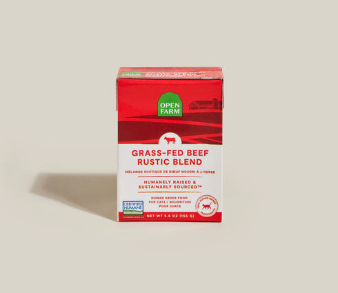 Open Farm Rustic Blend Wet Cat Food - Grass-Fed Beef - 5.5oz Tetra Pak