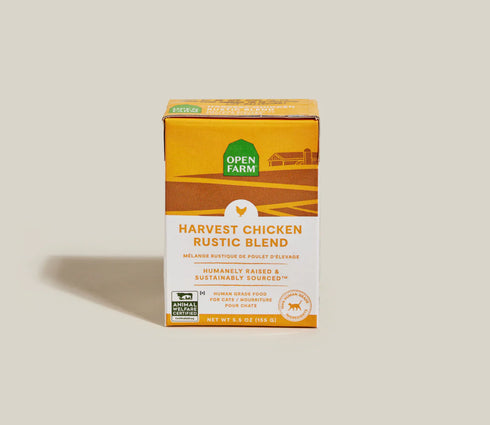 Open Farm Rustic Blend Wet Cat Food - Harvest Chicken - 5.5oz Tetra Pak