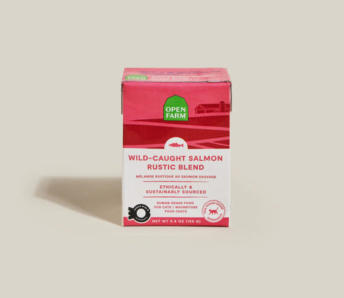 Open Farm Rustic Blend Wet Cat Food - Wild-Caught Salmon - 5.5oz Tetra Pak