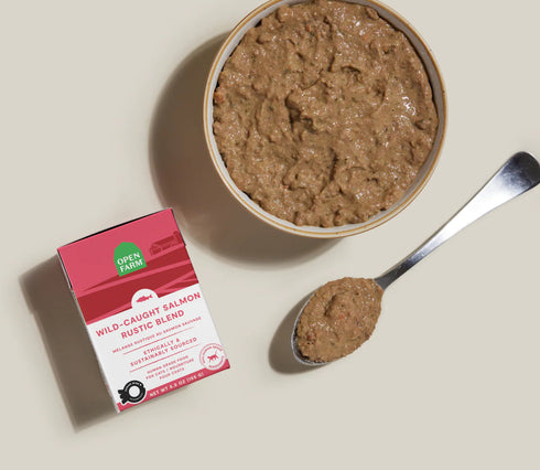 Open Farm Rustic Blend Wet Cat Food - Wild-Caught Salmon - 5.5oz Tetra Pak