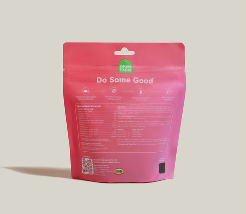 Open Farm Skin & Coat Dog Supplement Chews - 12.7oz Pouch