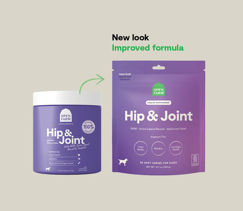 Open Farm Hip & Joint Dog Supplement Chews - 12.7oz Pouch