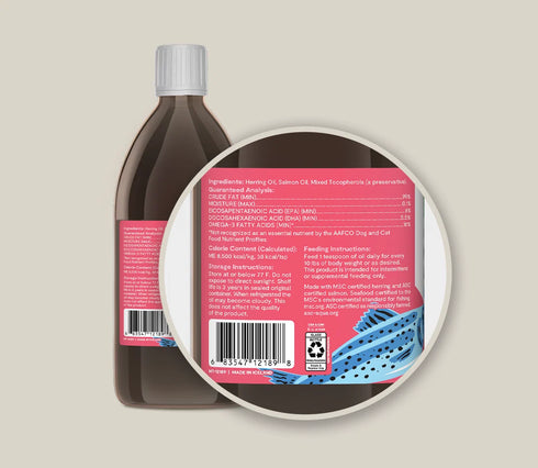 Open Farm Icelandic Herring & Salmon Oil Cat & Dog Supplement - 16.9oz Bottle
