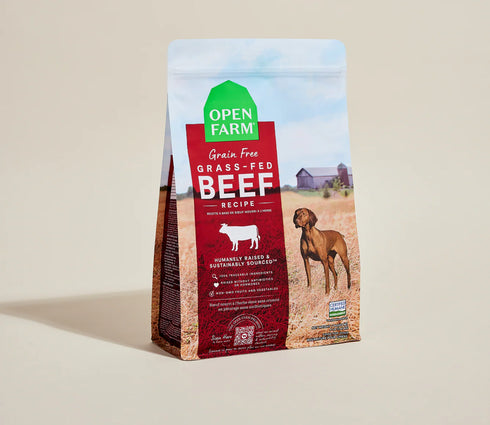 Open Farm Grain Free Dry Dog Food - Grass-Fed Beef - 22lb Bag