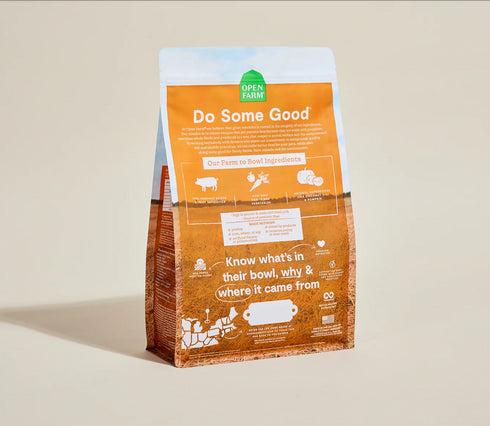 Open Farm Grain Free Dry Dog Food - Pork- 22lb Bag