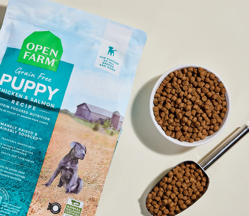 Open Farm Grain Free Puppy Dry Dog Food - Chicken & Salmon - 4lb Bag