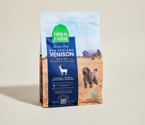 Open Farm Grain Free Dry Dog Food - New Zealand Venison - 22lb Bag