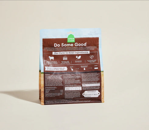 Open Farm Freeze Dried Raw Dog Food - Pasture Raised Lamb - 13.5oz Bag