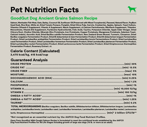 Open Farm Good Gut Dry Dog Food - Wild Salmon - 19lb Bag