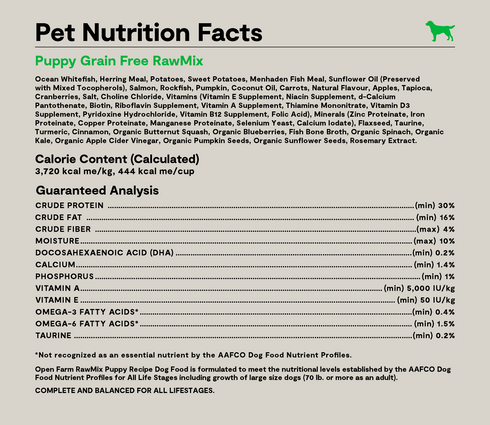 Open Farm RawMix Grain Free Puppy Dry Dog Food - Fish Blend - 3.5lb Bag
