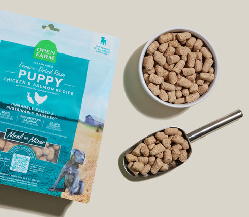 Open Farm Puppy Freeze Dried Dog Food - Chicken & Salmon - 13.5oz Bag