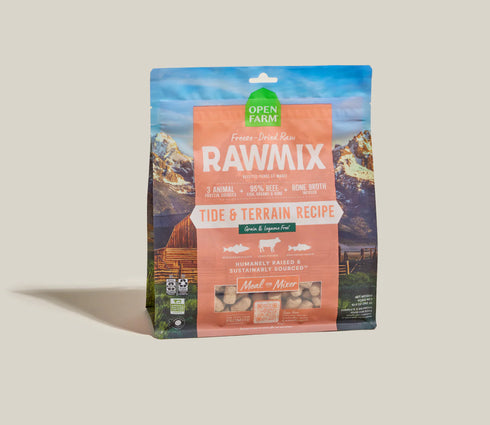 Open Farm RawMix Freeze Dried Raw Dog Food - Tide & Terrain - 13.5oz Bag
