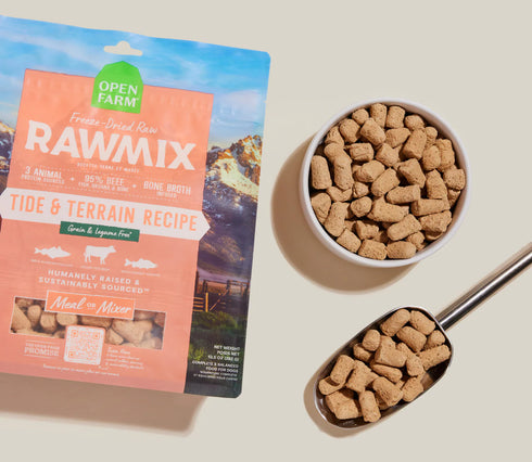 Open Farm RawMix Freeze Dried Raw Dog Food - Tide & Terrain - 13.5oz Bag