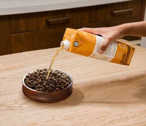 Open Farm Cat & Dog Food Topper - Harvest Chicken Bone Broth - 32oz Bottle