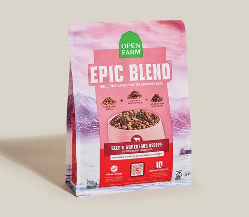 Open Farm Epic Blend Dry Dog Food - Beef & Superfood - 3.5lb Bag