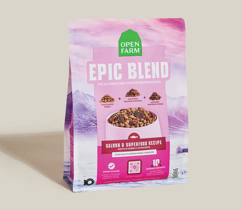 Open Farm Epic Blend Dry Dog Food - Salmon & Superfood - 3.5lb Bag
