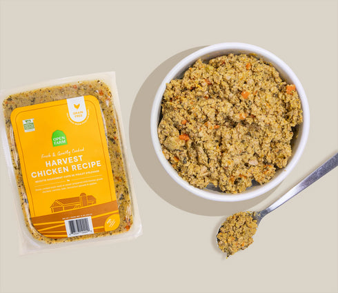 Open Farm Freshly Crafted & Gently Cooked Dog Food - Harvest Chicken - 16oz Bag