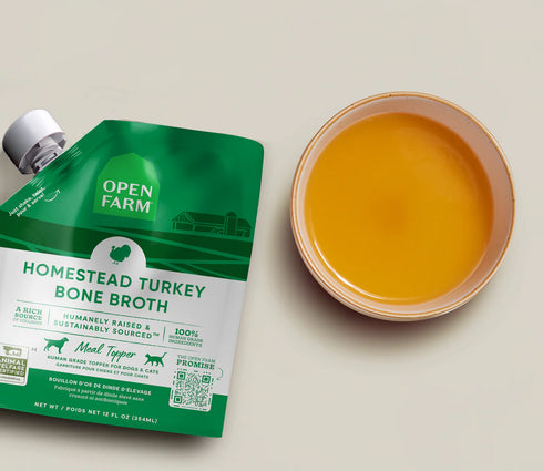 Open Farm Bone Broth for Dogs - Turkey - 12oz Pouch