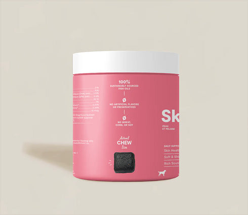 Open Farm Skin & Coat Supplement Chews for Dogs 90 Soft Chews