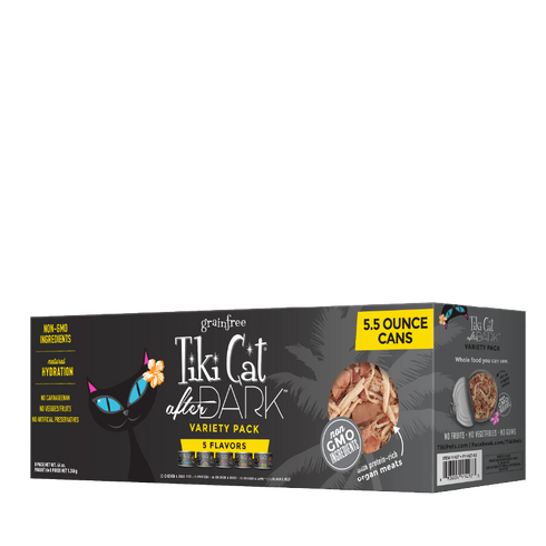 Tiki Cat After Dark Wet Cat Food Variety Pack - 8 5.5oz Cans